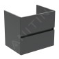 Ideal Standard Eurovit - Meuble-lavabo, 55x60x44 cm, 2 tiroirs, gris brillant R0259TI Ideal Standard Eurovit - Meuble-lavabo, 55x60x44 cm, 2 tiroirs, gris brillant R0259TI