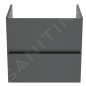 Ideal Standard Eurovit - Meuble-lavabo, 55x60x44 cm, 2 tiroirs, gris brillant R0259TI Ideal Standard Eurovit - Meuble-lavabo, 55x60x44 cm, 2 tiroirs, gris brillant R0259TI