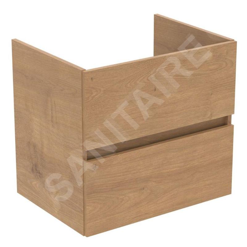 Ideal Standard Eurovit - Meuble-lavabo, 55x60x44 cm, 2 tiroirs, chêne R0259Y8 Ideal Standard Eurovit - Meuble-lavabo, 55x60x44 cm, 2 tiroirs, chêne R0259Y8