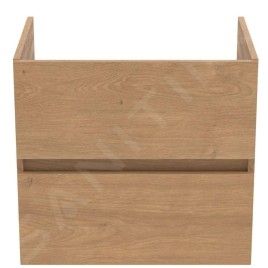 Ideal Standard Eurovit - Meuble-lavabo, 55x60x44 cm, 2 tiroirs, chêne R0259Y8