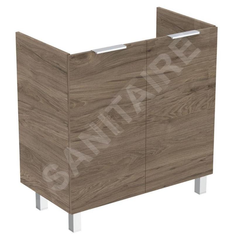 Ideal Standard Eurovit - Meuble lavabo, 84x80x44 cm, 2 porte, charnières G/D, noyer R0262Y9 Ideal Standard Eurovit - Meuble lavabo, 84x80x44 cm, 2 porte, charnières G/D, noyer R0262Y9