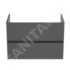 Ideal Standard Eurovit - Meuble-lavabo, 55x80x44 cm, 2 tiroirs, gris brillant R0263TI