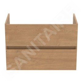 Ideal Standard Eurovit - Meuble-lavabo, 55x80x44 cm, 2 tiroirs, chêne R0263Y8