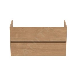 Ideal Standard Eurovit - Meuble-lavabo, 55x100x44 cm, 2 tiroirs, chêne R0265Y8