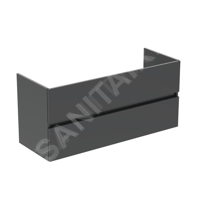 Ideal Standard Eurovit - Meuble-lavabo, 55x120x44 cm, 2 tiroirs, gris brillant R0266TI Ideal Standard Eurovit - Meuble-lavabo, 55x120x44 cm, 2 tiroirs, gris brillant R0266TI