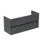 Ideal Standard Eurovit - Meuble-lavabo, 55x120x44 cm, 2 tiroirs, gris brillant R0266TI Ideal Standard Eurovit - Meuble-lavabo, 55x120x44 cm, 2 tiroirs, gris brillant R0266TI