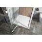 Aqualine Amico - Porte de douche pliante 1040-1220x1850 mm, verre clair/blanc G100 Aqualine Amico - Porte de douche pliante 1040-1220x1850 mm, verre clair/blanc G100