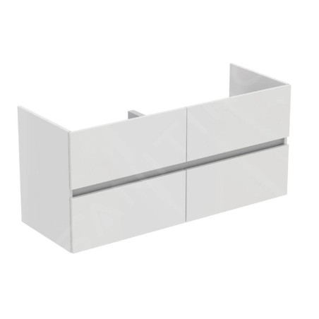 Ideal Standard Eurovit - Meuble-lavabo, 55x120x44 cm, 4 tiroirs, blanc brillant R0267WG