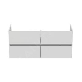Ideal Standard Eurovit - Meuble-lavabo, 55x120x44 cm, 4 tiroirs, blanc brillant R0267WG
