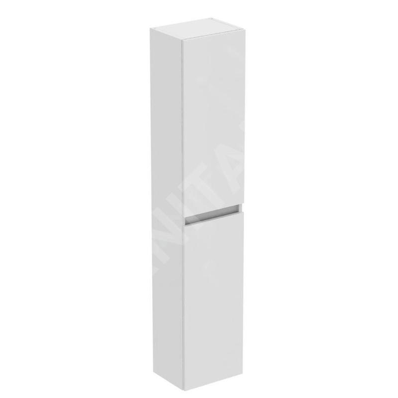 Ideal Standard Eurovit - Armoire haute, 150x30x24 cm, 2 portes, charnières G/D, blanc brillant R0268WG