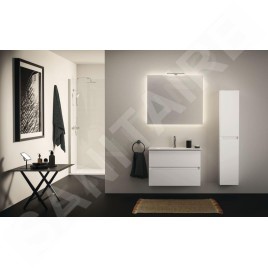Ideal Standard Eurovit - Armoire haute, 150x30x24 cm, 2 portes, charnières G/D, blanc brillant R0268WG