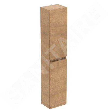 Ideal Standard Eurovit - Armoire haute, 150x30x24 cm, 2 portes, charnières G/D, chêne R0268Y8