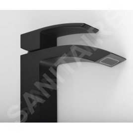 Sapho Ginko - Mitigeur de lavabo haut, noir mat 1101-04B