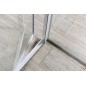 Aqualine Amico - Porte de douche pliante 1040-1220x1850 mm, verre clair/blanc G100 Aqualine Amico - Porte de douche pliante 1040-1220x1850 mm, verre clair/blanc G100