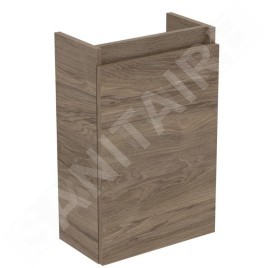 Ideal Standard Eurovit - Meuble lavabo, 55x35x20 cm, 1 porte, charnières G/D, noyer R0271Y9