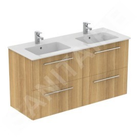 Ideal Standard i.Life A - Meuble-lavabo, 63x120x44 cm, 4 tiroirs, chêne naturel T5513NX