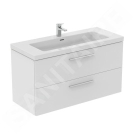 Ideal Standard i.Life B - Meuble-lavabo, 63x120x51 cm, 2 tiroirs, blanc mat T5514DU