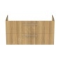 Ideal Standard i.Life B - Meuble-lavabo, 63x120x51 cm, 2 tiroirs, chêne naturel T5514NX Ideal Standard i.Life B - Meuble-lavabo, 63x120x51 cm, 2 tiroirs, chêne naturel T5514NX