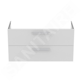 Ideal Standard i.Life B - Meuble lavabo, 63x120x51 cm, 2 tiroirs, gauche, blanc mat T5586DU