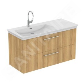 Ideal Standard i.Life B - Meuble-lavabo, 63x120x51 cm, 2 tiroirs, gauche, chêne naturel T5586NX