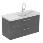 Ideal Standard i.Life B - Meuble-lavabo, 63x120x51 cm, 2 tiroirs, droite, gris mat quartz T5587NG Ideal Standard i.Life B - Meuble-lavabo, 63x120x51 cm, 2 tiroirs, droite, gris mat quartz T5587NG