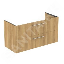 Ideal Standard i.Life B - Meuble-lavabo, 63x120x51 cm, 2 tiroirs, droite, chêne naturel T5587NX