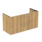 Ideal Standard i.Life B - Meuble-lavabo, 63x120x51 cm, 2 tiroirs, droite, chêne naturel T5587NX Ideal Standard i.Life B - Meuble-lavabo, 63x120x51 cm, 2 tiroirs, droite, chêne naturel T5587NX