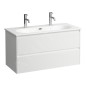 Laufen Lua - Meuble avec lavabo, 51x97x44 cm, 2 tiroirs, blanc mat H8600882601071 Laufen Lua - Meuble avec lavabo, 51x97x44 cm, 2 tiroirs, blanc mat H8600882601071