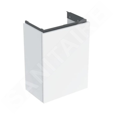Geberit Acanto - Meuble-lavabo, 54x39x25 cm, 1 porte, charnières G/D, blanc brillant 503.001.01.1