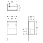 Geberit Acanto - Meuble-lavabo, 54x39x25 cm, 1 porte, charnières G/D, lave 503.001.JK.1 Geberit Acanto - Meuble-lavabo, 54x39x25 cm, 1 porte, charnières G/D, lave 503.001.JK.1