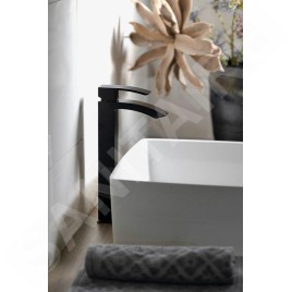 Sapho Ginko - Mitigeur de lavabo haut, noir mat 1101-04B