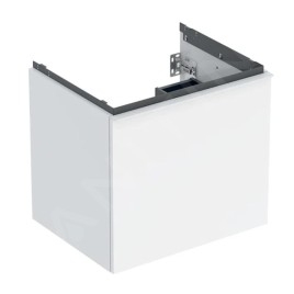 Geberit Acanto - Meuble lavabo, 59x54x48 cm, 1 tiroir, blanc brillant 503.003.01.1