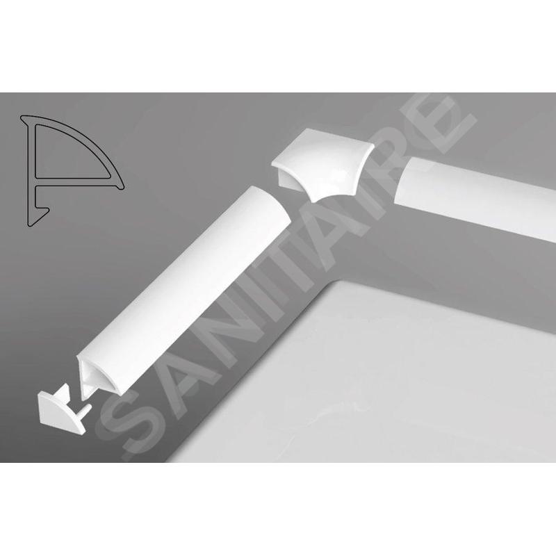 Ravak Accessoires - Kit pour rail de recouvrement 6, blanc B440000001