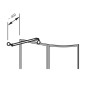 Ravak Accessoires - Barre de fixation pour paravent de baignoire VSKA Rosa, blanc B110000002