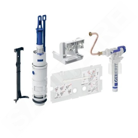 Geberit Accessoires - Kit de transformation pour rinçage double touche, pour robinet à flotteur type 380, pour réservoir à