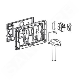 Geberit Accessoires - Tiroir pour stick de nettoyage Duofresh, chromé brillant 115.062.21.1