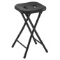 Sapho Accessoires de salle de bains Gedy - Tabouret de salle de bain, 260x455x260 mm, noir CO7614