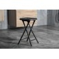 Sapho Accessoires de salle de bains Gedy - Tabouret de salle de bain, 260x455x260 mm, noir CO7614