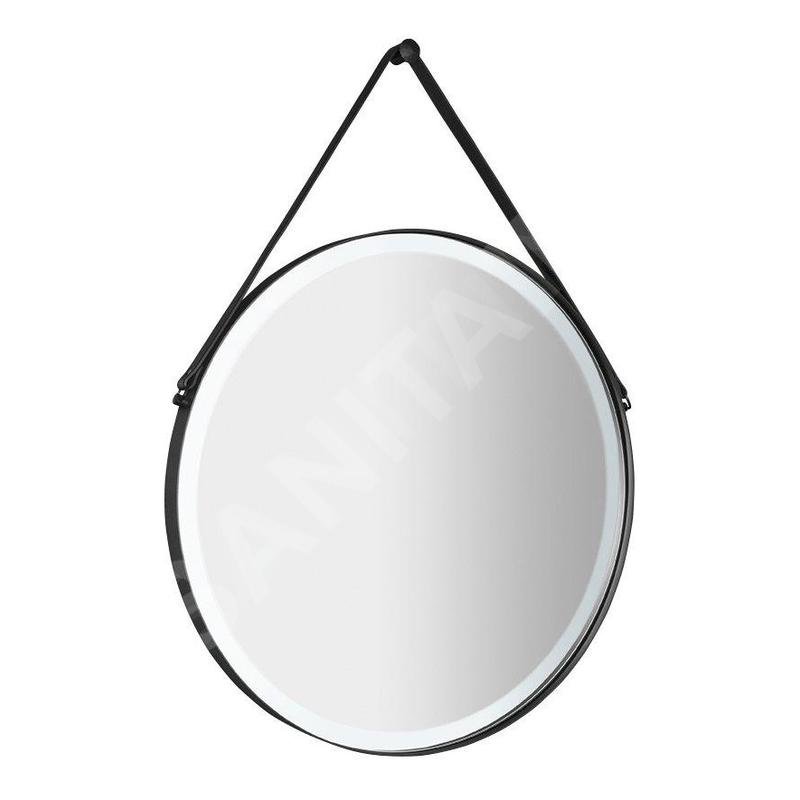 Sapho Miroirs - Miroir Orbiter avec éclairage LED, diamètre 600 mm, noir mat ORL060 Sapho Miroirs - Miroir Orbiter avec éclairage LED, diamètre 600 mm, noir mat ORL060