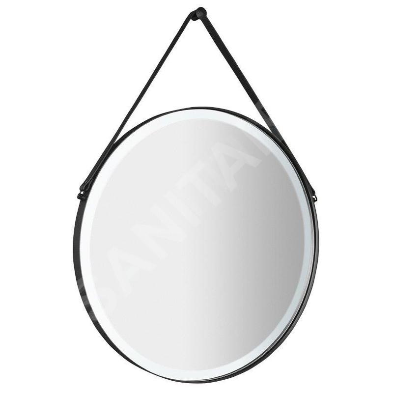 Sapho Miroirs - Miroir Orbiter avec éclairage LED, diamètre 700 mm, noir mat ORL070 Sapho Miroirs - Miroir Orbiter avec éclairage LED, diamètre 700 mm, noir mat ORL070