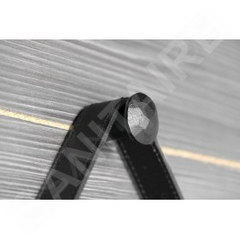 Sapho Miroirs - Miroir Orbiter avec éclairage LED, diamètre 700 mm, noir mat ORL070