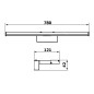 Sapho Éclairage - Luminaire à LED Chicago Max, 780x120x40 mm, 15W, noir mat AU473 Sapho Éclairage - Luminaire à LED Chicago Max, 780x120x40 mm, 15W, noir mat AU473