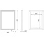 Sapho Miroirs - Mirroir Venero avec éclairage LED, 600x800 mm, noir LG260 Sapho Miroirs - Mirroir Venero avec éclairage LED, 600x800 mm, noir LG260