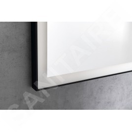Sapho Miroirs - Mirroir Venero avec éclairage LED, 600x800 mm, noir LG260