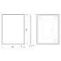 Aqualine Accessoires - Miroir Tauri avec éclairage LED, 600x800 mm TW260 Aqualine Accessoires - Miroir Tauri avec éclairage LED, 600x800 mm TW260