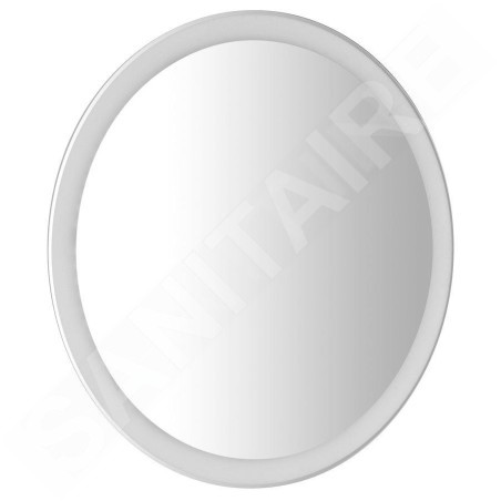 Aqualine Accessoires - Miroir Noa avec éclairage LED, diamètre 600 mm OM260