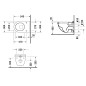 Duravit Starck 3 - WC suspendu, 360x540 mm, blanc 2206090000 Duravit Starck 3 - WC suspendu, 360x540 mm, blanc 2206090000