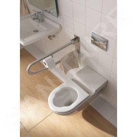 Duravit Starck 3 - WC suspendu pour personnes à mobilité réduite, blanc 2203090000