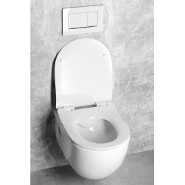 Sapho Brilla - WC suspendu, Rimless, blanc 100614