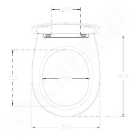 Sapho Abattants WC - Abattant WC Sentimenti Slim, SoftClose, blanc 40D80200I